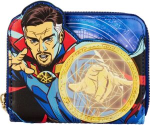 Cartera loungefly funko marvel doctor strange multiverso wallet