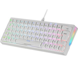 Teclado Mecanico Mkminipro Linear Lubricated Switches Rgb Blanco Mars Gaming