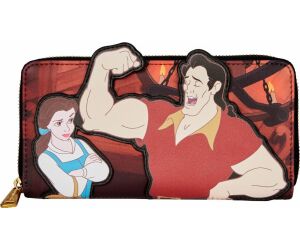 Cartera con cremallera loungefly disney villains scene gaston