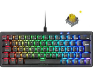 Teclado Mecanico Mkminipro Linear Lubricated Switches Rgb Negro Mars Gaming