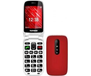 Telfono Mvil Telefunken S445 para Personas Mayores/ Rojo