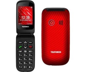 Telefono movil telefunken s440 senior phone - 2.4pulgadas - rojo