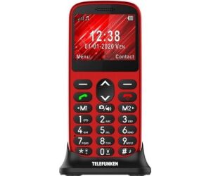 Telefono movil telefunken s420 senior phone - 2.31pulgadas - rojo