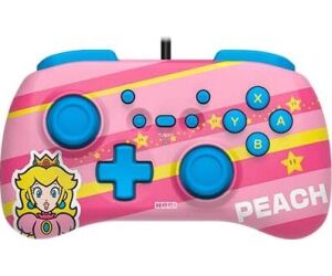 Gamepad hori controller mini peach para nintendo switch -  cableado