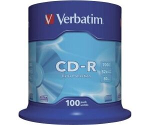 CD-R Verbatim Datalife 52X/ Tarrina-100uds