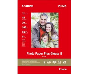 Papel fotografico canon 2311b020 brillo ii plus pp - 201 a3 -  20 hojas