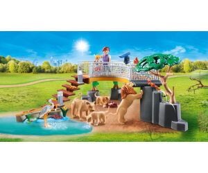 Playmobil diversion en familia recinto exterior de leones