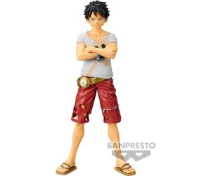 Figura banpresto one piece dxf the grandline men film red monkey d. luffy vol. 6