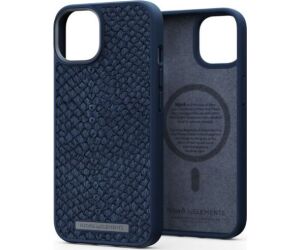 Funda Magsafe Iphone 14 Piel De Salmon Azul Petroleo Njord