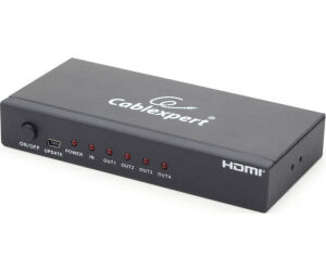 Gembird Divisor de HDMI 4 Puertos Negro