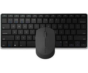 Teclado + raton rapoo 9000m negro inalambrico