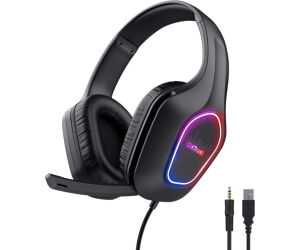 Auricular Gaming Gxt416 Zirox Rgb Negro Trust