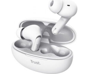 Auriculares Bluetooth Trust Yavi ENC con estuche de carga/ Blancos