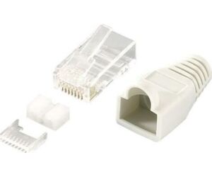 Kit 100 uds conectores rj45 equip categoria 6 utp