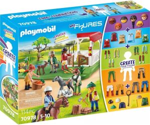 Playmobil my figures rancho caballos