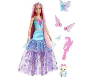 Mueca barbie mattel cuento de hadas & mascotas