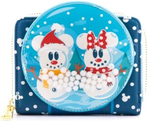 Monedero loungefly disney minnie y mickey muecos de nieve