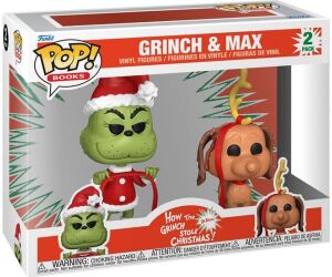 Pack de 2 figuras funko pop books htgsc -  grinch & max