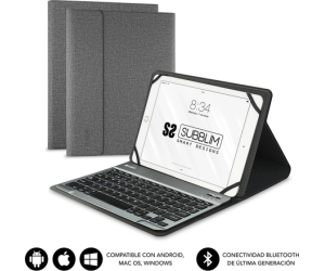 SUBBLIM Funda con Teclado KEYTAB PRO BLUETOOTH 10,1" Grey