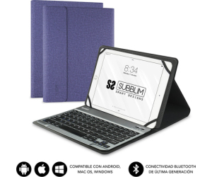 Funda + Teclado Tablet Keytab Pro Bluetooth 10.1'' Morado Subblim