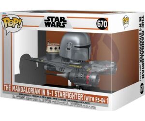 Funko pop rides mandalorian mandaloriano & n - 1 starfighter 76549