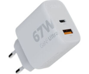 Cargador Usb De Viaje/pared 67w Gan2 Ultra Wall Type-c/usb 3.0 Blanco Xtorm