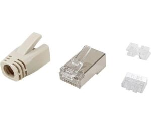 Kit 100 uds conectores rj45 equip categoria 6a stp