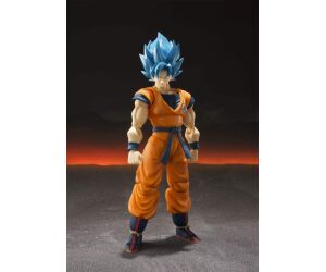 Figura tamashii nations figuarts sh dragon ball super super saiyan god super saiyan gogeta re - issue