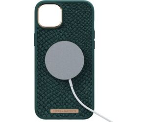 Funda Magsafe Iphone 14 Plus Piel De Salmon Verde Oscuro Njord