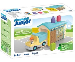 Playmobil junior camin con garaje