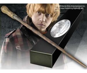 Replica the noble collection harry potter horace slughorn varita con caja y placa de identificacion