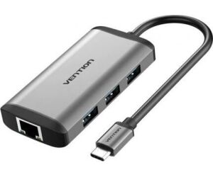 Docking USB Tipo-C Vention CNCHB/ 1xHDMI/ 3xUSB/ 1xUSB Tipo-C PD/ 1xRJ45/ Gris