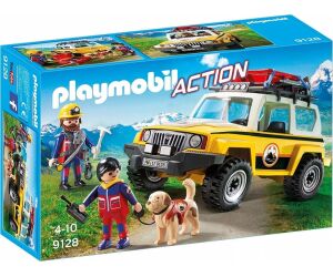 Playmobil vehiculo de rescate en la montaa