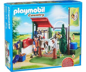 Playmobil set de limpieza para caballos