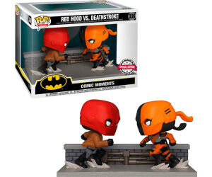 Funko pop moments pack doble dc red hood vs deathstroke exclusivo 48886