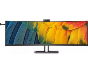 Monitor Profesional Ultraparonmico Curvo Philips 45B1U6900CH 44.5"/ Dual QHD/ Webcam/ Multimedia/ Regulable en altura/ Negro