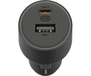 CARGADOR COCHE 67W USB-A TYPE-C 1xUSB-A/1xUSB TYPE-C/ 2A/6A NEGRO XIAOMI