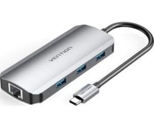 Docking USB Tipo-C Vention TOHHB/ 1xHDMI/ 3xUSB/ 1xRJ45/ 1xUSB Tipo-C PD