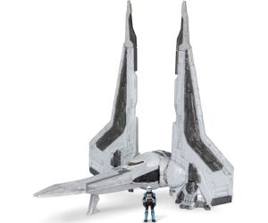 Figura jazzwares star wars nave deluxe kom'rk class con figura