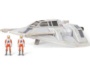 Figura jazwares star wars nave deluxe snowspeeder con figura