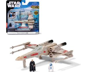 Figura jazwares star wars nave x - wing batalla y figura