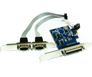 approx! PCIE1P2S tarjeta 2 Serie/1 Paralelo PCI-E