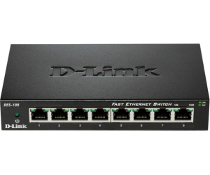 Switch 8 puertos 10 - 100 fast ethernet d - link