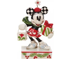 Figura enesco disney minnie regalos de navidad coleccion traditions