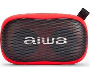 Altavoz con Bluetooth Aiwa BS-110RD/ 10W/ 2.0/ Rojo