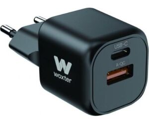 Cargador Compacto Woxter PE26-173/ 1xUSB Tipo-C/ 1xUSB/ 20W