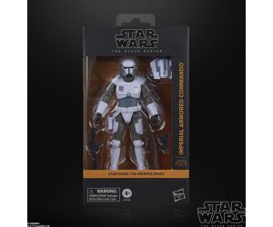 Figura hasbro star wars: the mandalorian the black series imperial armored commando