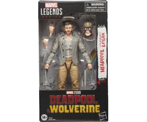 Figura hasbro marvel legends series deadpool & walverine -  headpool with marvels logan