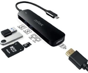 Nilox NXDSUSBC05 Adaptador USB-C 5 en 1