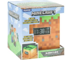 Lampara despertador paladone minecraft bloque